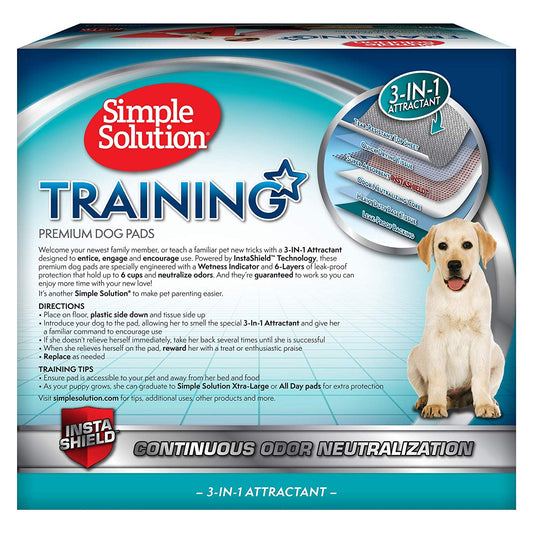 Simple Solution Premium Dog and Puppy Training Pads (Pack of 100)