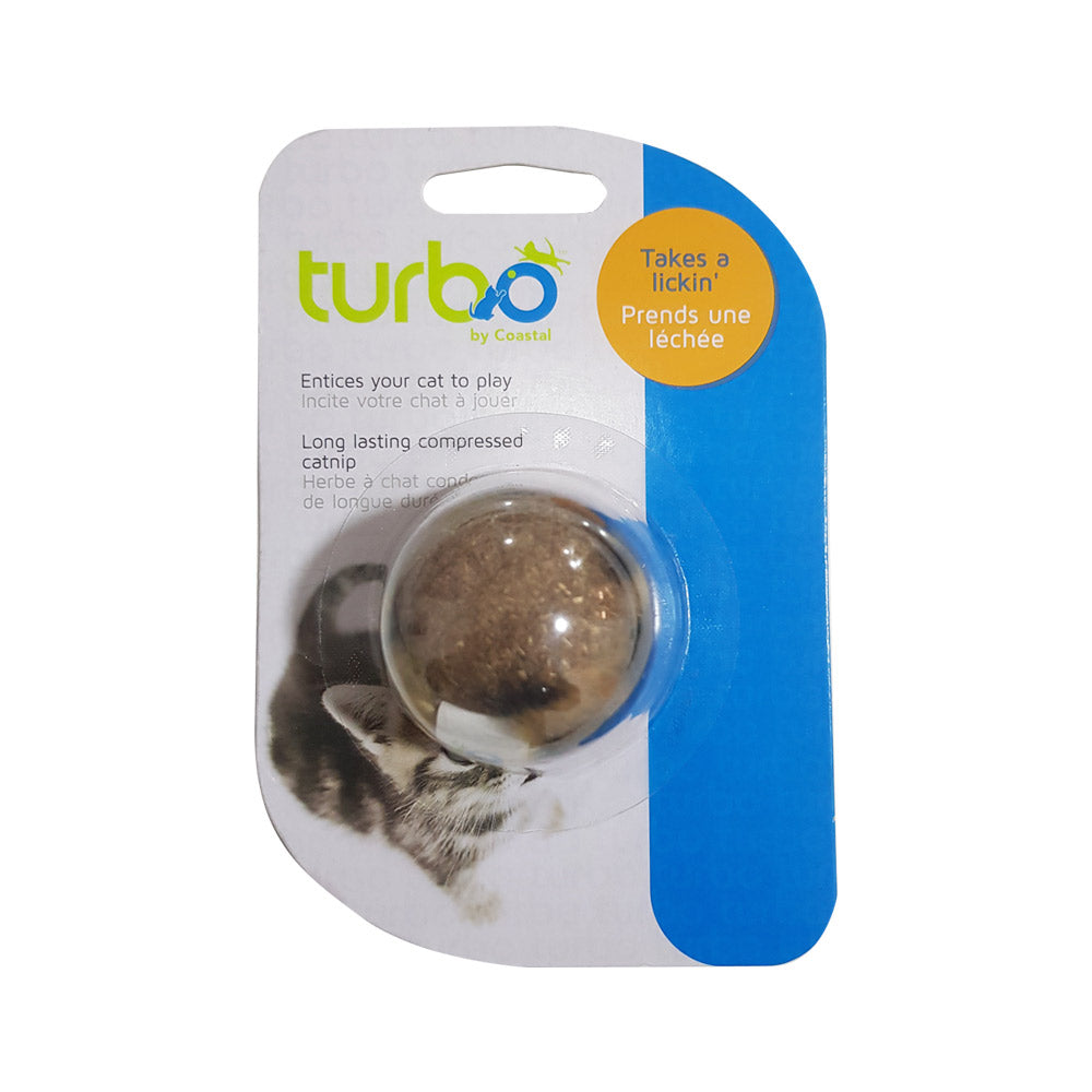 Turbo Cat Toy Compressed Catnip Ball