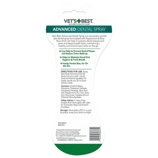 Advanced Dental Spray With Peppermint and Aloe Vera 14ml