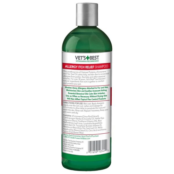 Vet’s Best Allergy Itch Relief Dog Shampoo 16 oz