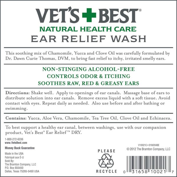 Vet’s Best Ear Relief Wash (16oz)