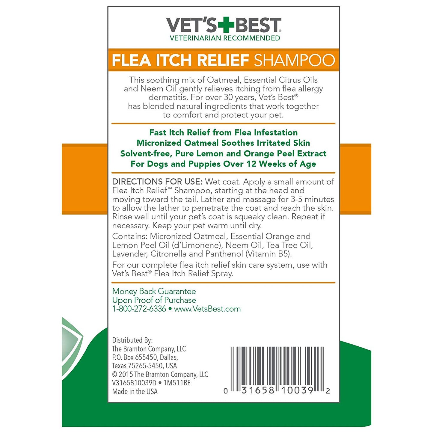 Vet’s Best Flea Itch Relief Shampoo 16-oz