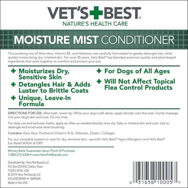 Vet’s Best Moisture Mist Conditioner (16oz)