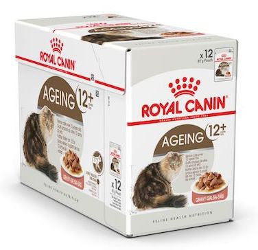 Royal Canin, Feline Health Nutrition Ageing +12 Gravy (WET FOOD - Pouches)