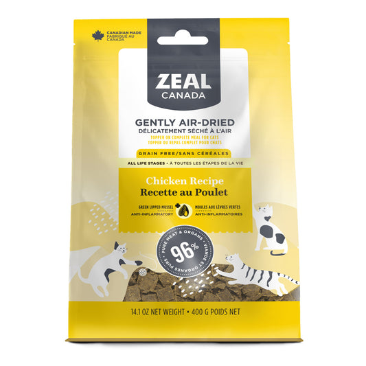 Zeal Gently Air-Dried Chicken Recipe for Cats 14oz/400 g