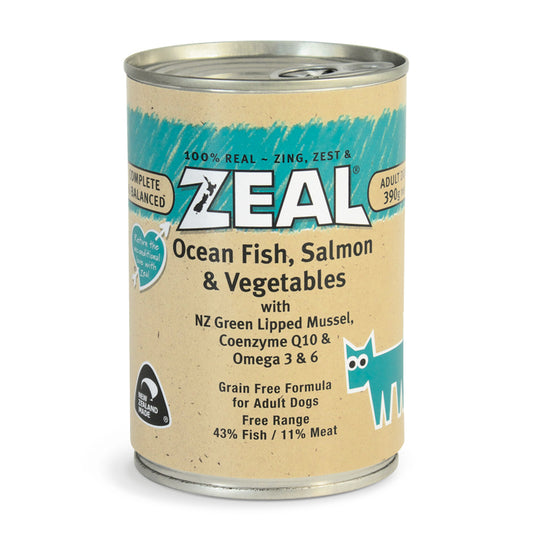 Zeal – Ocean Fish, Salmon & Vegetables (390g)