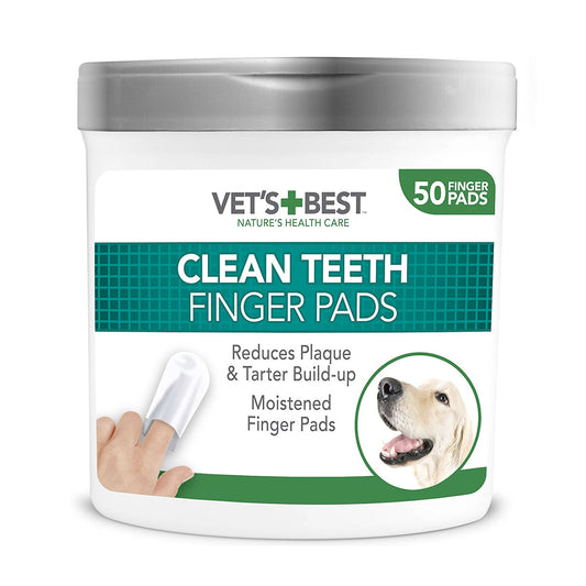 Vet’s Best Clean Teeth Finger Pads (50 Pads)