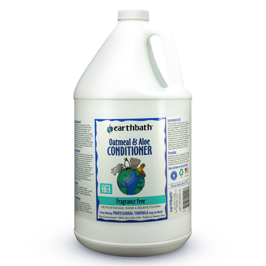 earthbath® Oatmeal & Aloe Conditioner, Fragrance Free, Helps Relieve Itchy Dry Skin, Made in USA, 128 oz (1 Gallon)