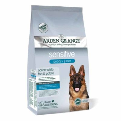 Arden Grange Sensitive Puppy / Junior – grain free – ocean white fish & potato 12 Kg