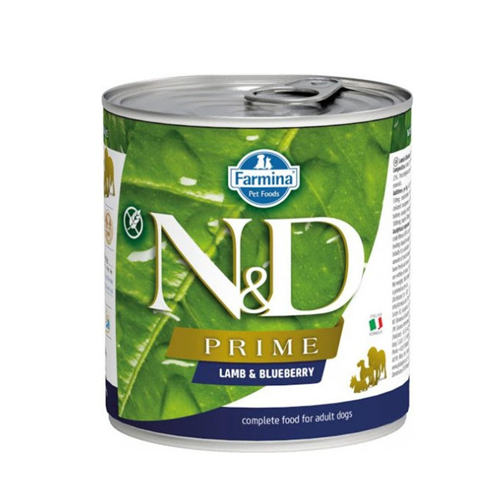 Farmina N&D PRIME Grain Free Lamb & Blueberry Adult Dog Food, 285g