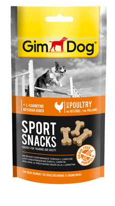 GimDog Sport Snacks Mini-Bones With Poultry, 60g