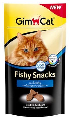 GimCat Fishy Snacks With Salmon Cat Treats, 35g