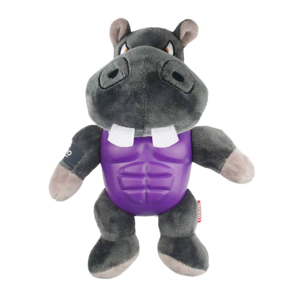 Im Hero Armor Hippo TPR Plush with Squeaker Dog Toy