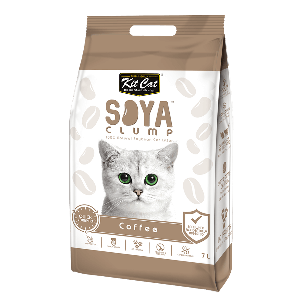 Kit Cat Soya Clump Soybean Litter – Coffee 7L