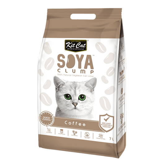 Kit Cat Soya Clump Soybean Litter – Coffee 7L