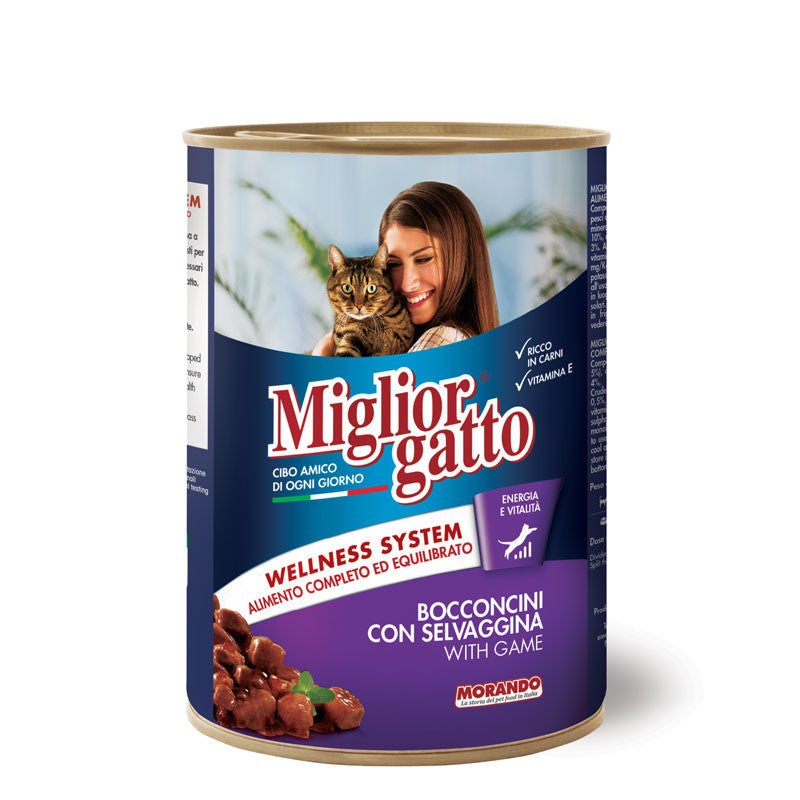 Miglior Gatoo Chunks with Game Cat Wet Food, 405g, Pack of 24