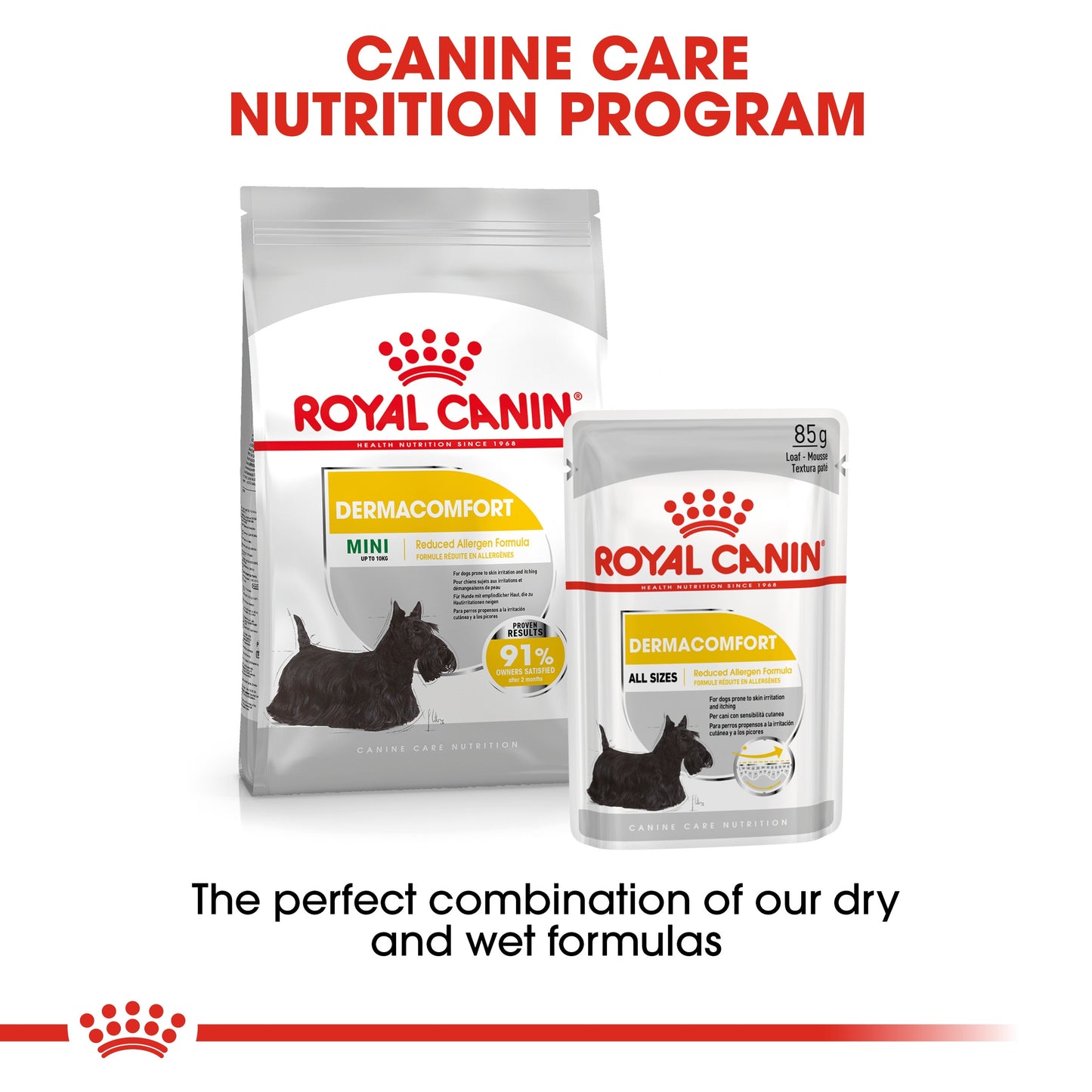 Royal Canin, Dermacomfort (WET FOOD - Pouches), Canine Care Nutrition