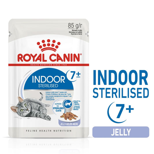Royal Canin, Feline Health Nutrition Indoor 7+ Jelly (WET FOOD - Pouches)