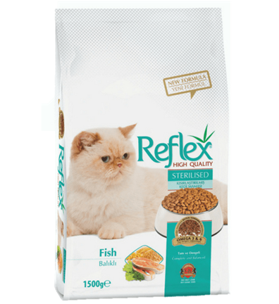 Reflex Sterilised Cat Food Fish, 1.5 Kg