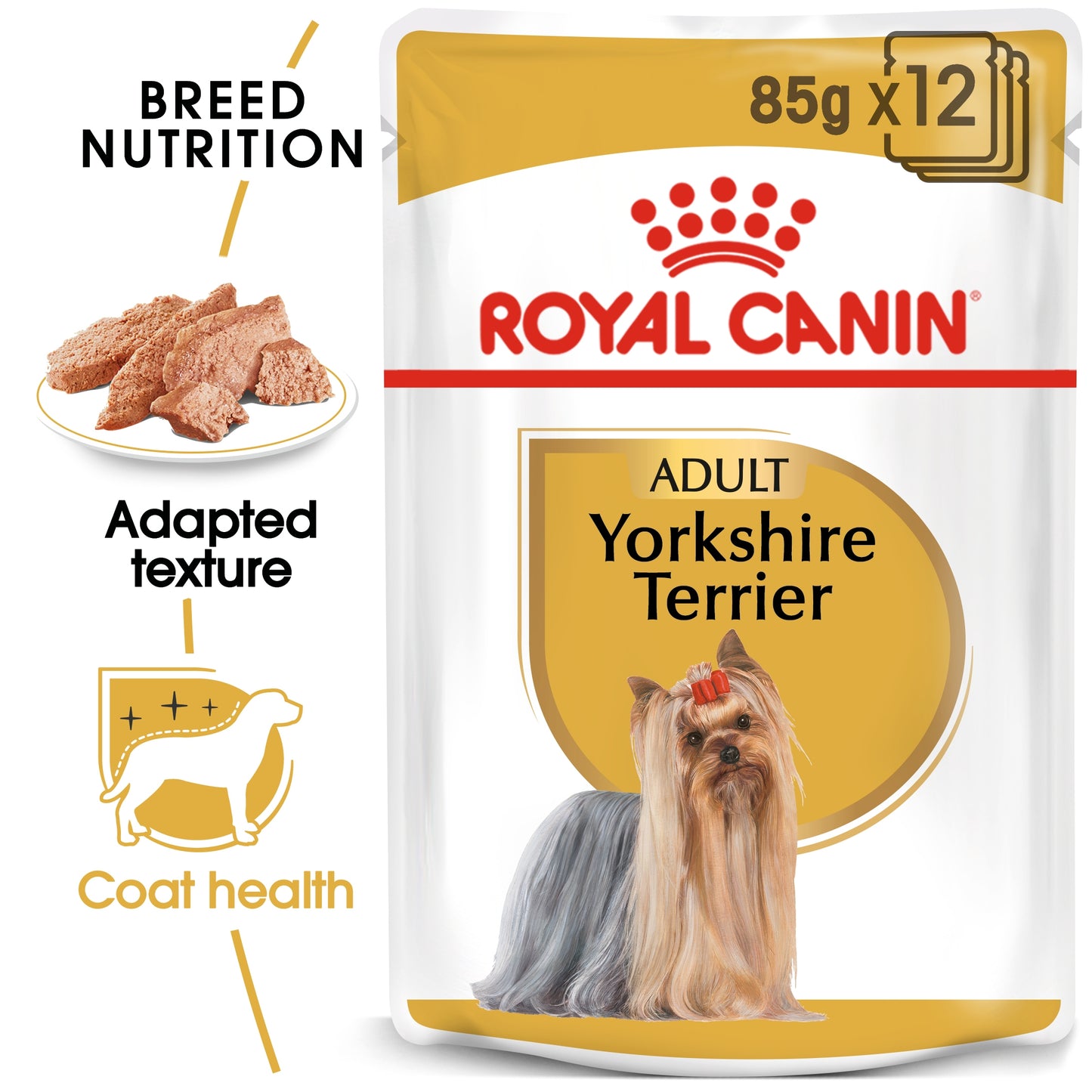 Royal Canin, Yorkshire Adult (WET FOOD - Pouches), Breed Health Nutrition