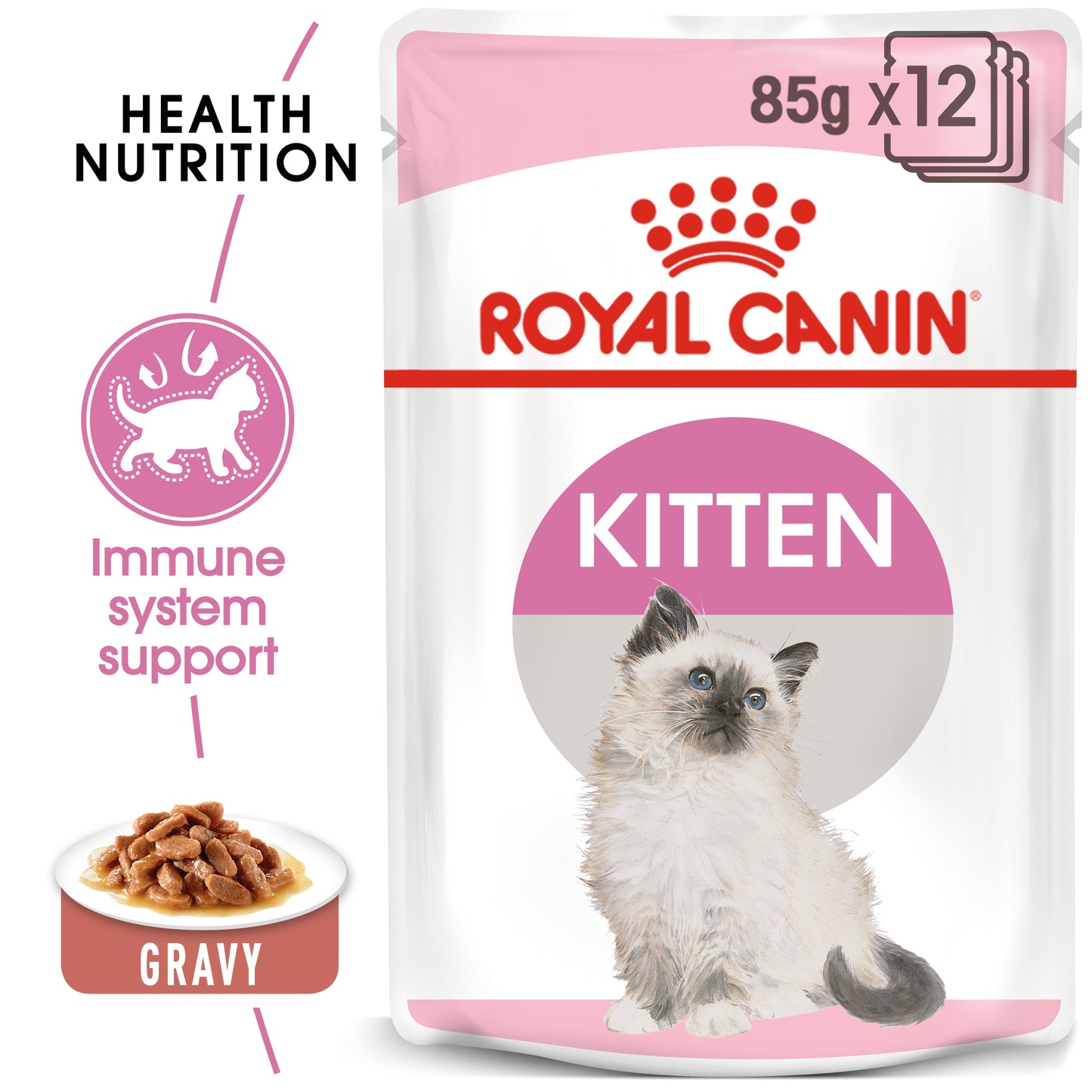 Royal Canin, Feline Health Nutrition Kitten Gravy (WET FOOD - Pouches)