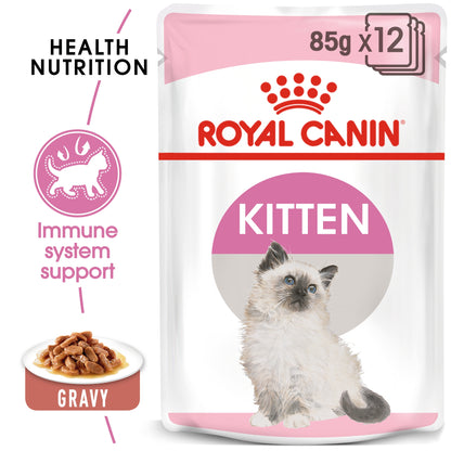 Royal Canin, Feline Health Nutrition Kitten Gravy (WET FOOD - Pouches)