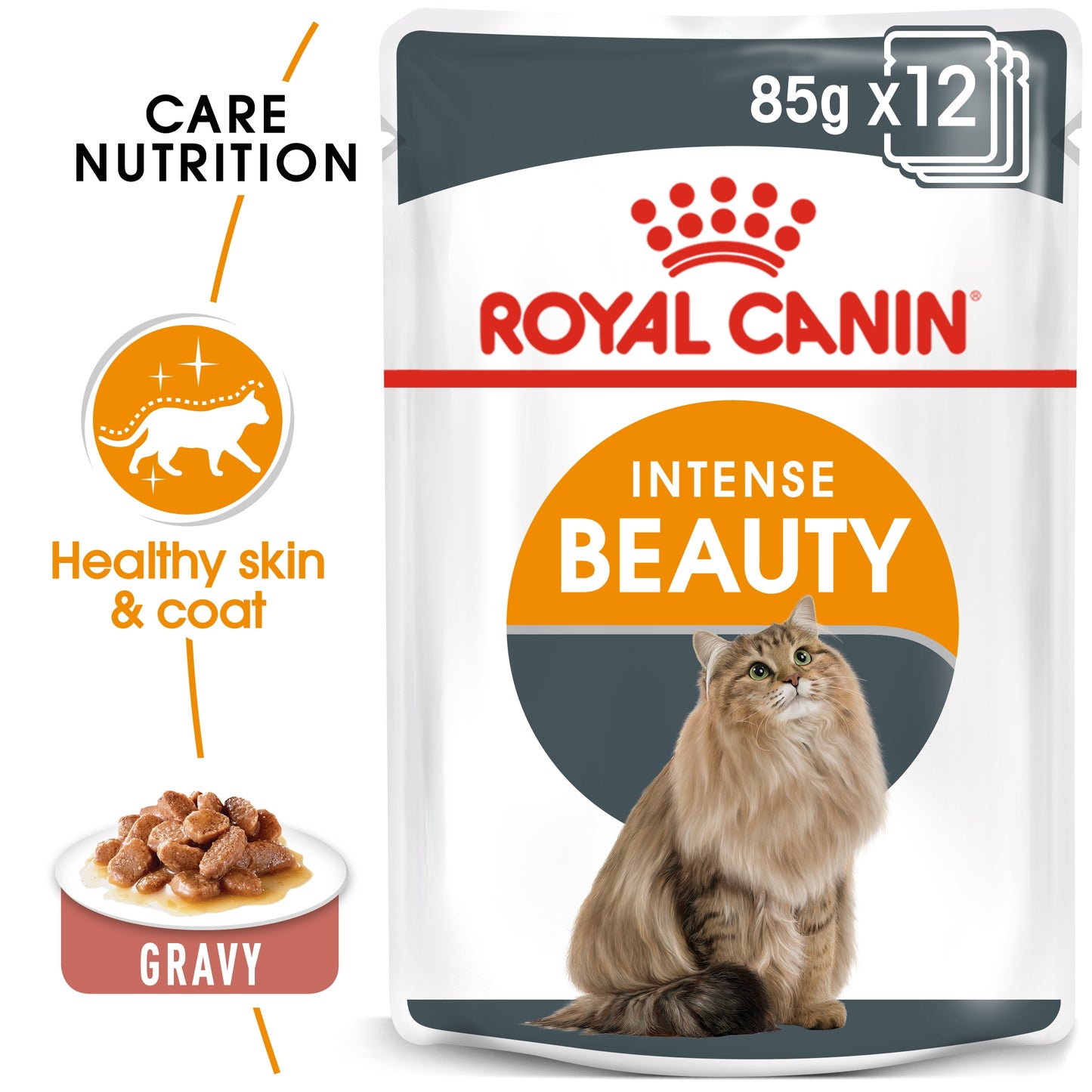 Royal Canin, Feline Care Nutrition Intense Beauty Gravy (WET FOOD - Pouches)