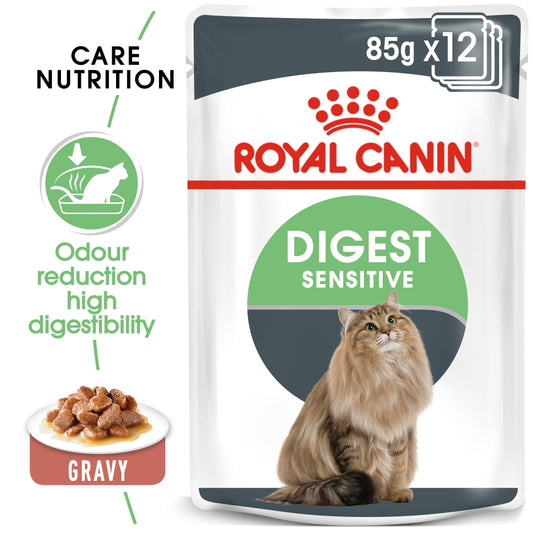 Royal Canin, Feline Care Nutrition Digest Sensitive Gravy (WET FOOD - Pouches)