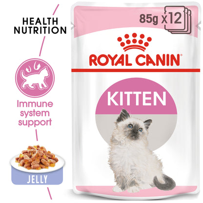 Royal Canin, Feline Health Nutrition Kitten Jelly (WET FOOD - Pouches)