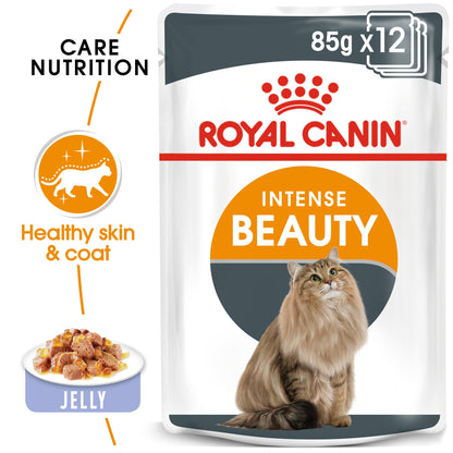 Royal Canin, Feline Care Nutrition Intense Beauty Jelly (WET FOOD - Pouches)