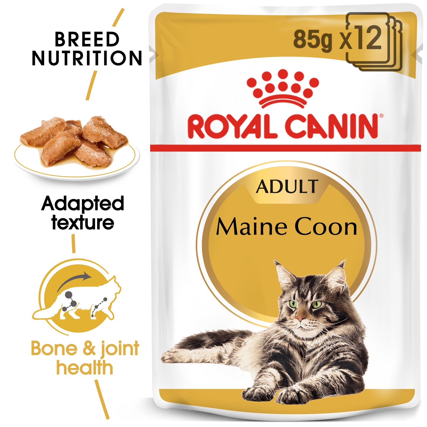 Royal Canin, Feline Breed Nutrition Maine Coon (WET FOOD - Pouches)