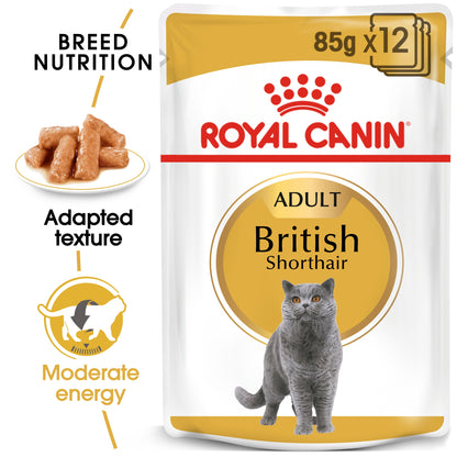 Royal Canin, Feline Breed Nutrition British Shorthair (WET FOOD - Pouches)