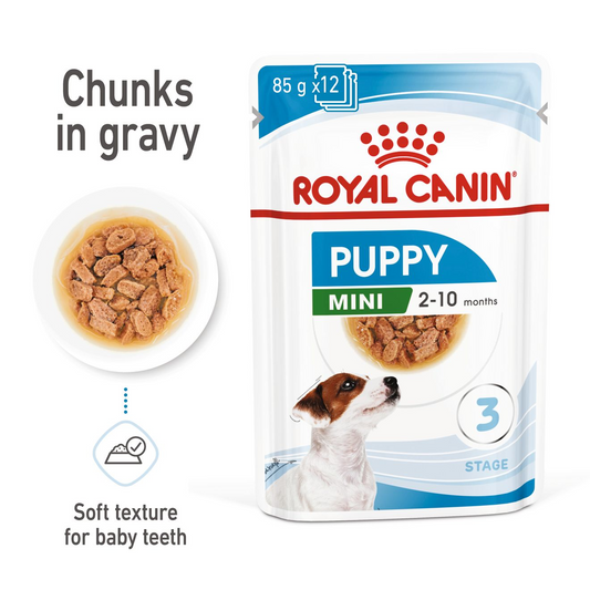 Royal Canin, Size Health Nutrition Mini Puppy (WET FOOD - Pouches)