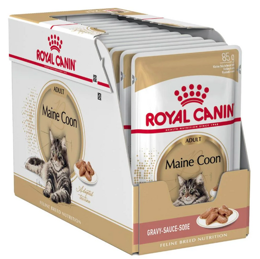 Royal Canin, Feline Breed Nutrition Maine Coon (WET FOOD - Pouches)