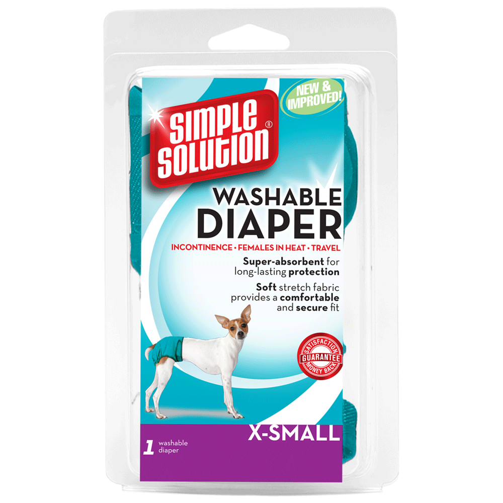 Simple Solution Washable Female Dog Diaper, XS