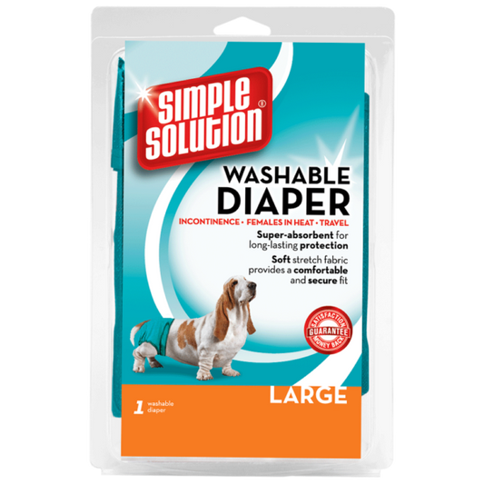 Simple Solution Washable Female Dog Diaper, Large