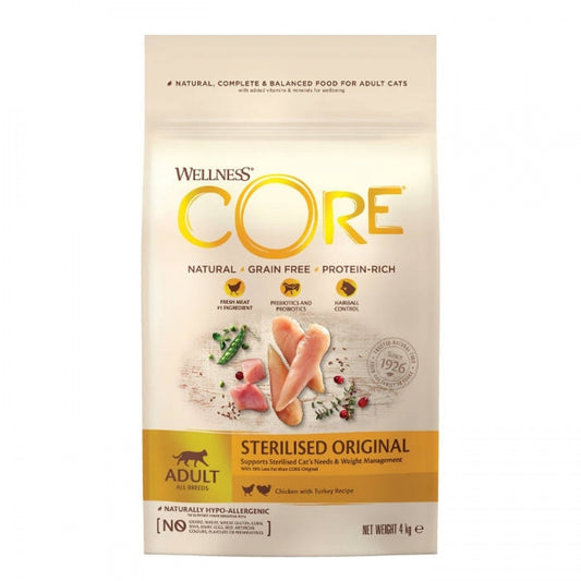 Wellness CORE Sterilized Original Chicken with Turkey Recipe, 4 Kg