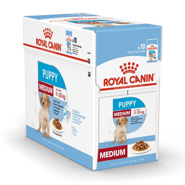 SIZE HEALTH NUTRITION MEDIUM PUPPY (WET FOOD - POUCHES)